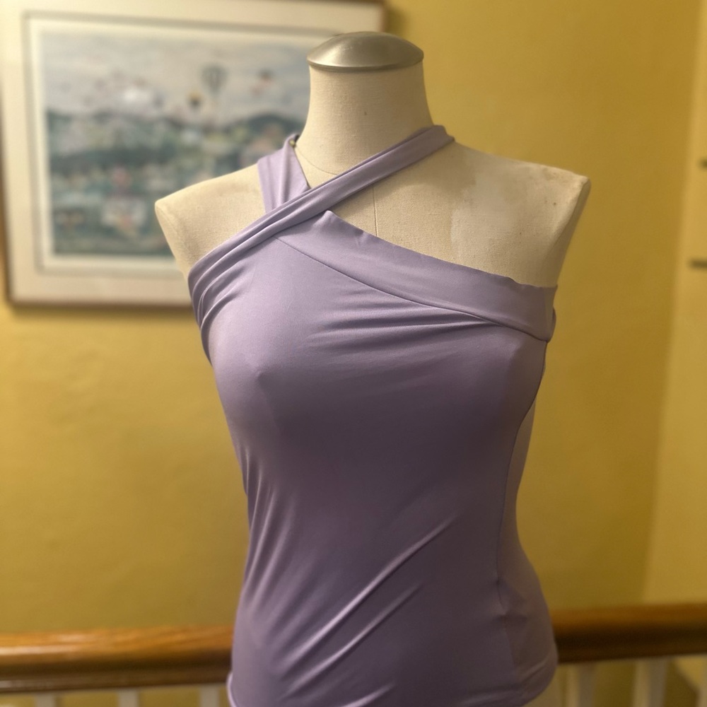Lavender One-Shoulder Top